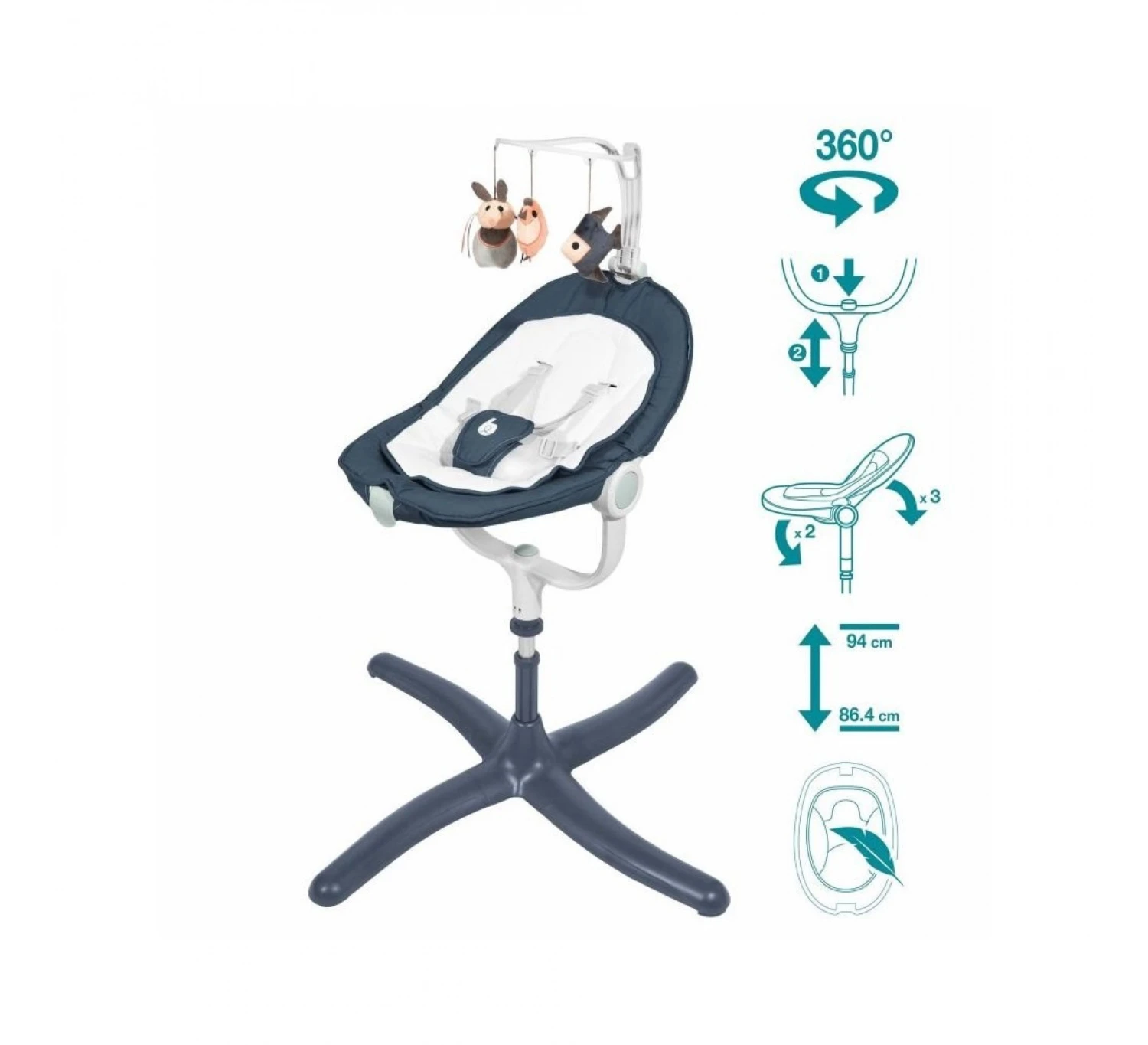 BabyMoov Wipstoel Swoon Air 4 BabyMoov Wipstoel Swoon Air - Afbeelding 2