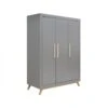 3-Deurskast Fenna - Grey -Little Dutch || Stokke || Joolz Verkoopwinkel bopita 3 deurskast fenna grey