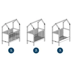 My First House Bedbank 60x120 - Mat Zwart -Little Dutch || Stokke || Joolz Verkoopwinkel bopita my first house bedbank 60x120 mat zwart 3