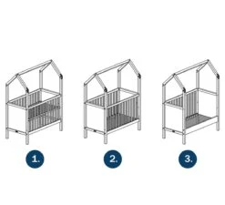 My First House Bedbank 70x140 - Wit -Little Dutch || Stokke || Joolz Verkoopwinkel bopita my first house bedbank 70x140 wit 3