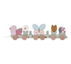 Little Dutch Blokkentrein Flowers & Butterflies -Little Dutch || Stokke || Joolz Verkoopwinkel little dutch blokkentrein flowers butterflies 1