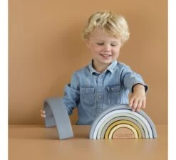 Little Dutch Regenboog Stapelaar - Blue -Little Dutch || Stokke || Joolz Verkoopwinkel little dutch regenboog stapelaar blue 2