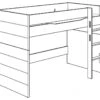 Fiona Hoogslaper Rechte Trap 90x200 -Little Dutch || Stokke || Joolz Verkoopwinkel paidi fiona hoogslaper rechte trap 90x200 1