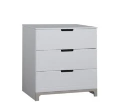 Mini Commode 3 Lades Wit/grijs