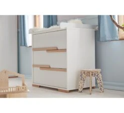Snap Commode 3-Laden - White -Little Dutch || Stokke || Joolz Verkoopwinkel pinio snap commode 3 laden white 2