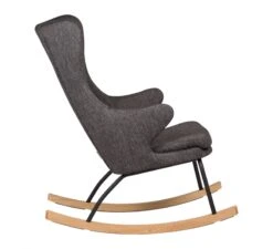 Rocking Adult Chair De Luxe Schommelstoel - Black -Little Dutch || Stokke || Joolz Verkoopwinkel quax rocking adult chair de luxe schommelstoel black 2