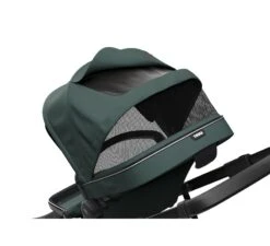 Thule Sleek Kinderwagen - Mallard Green On Black -Little Dutch || Stokke || Joolz Verkoopwinkel thule sleek kinderwagen mallard green on black 5