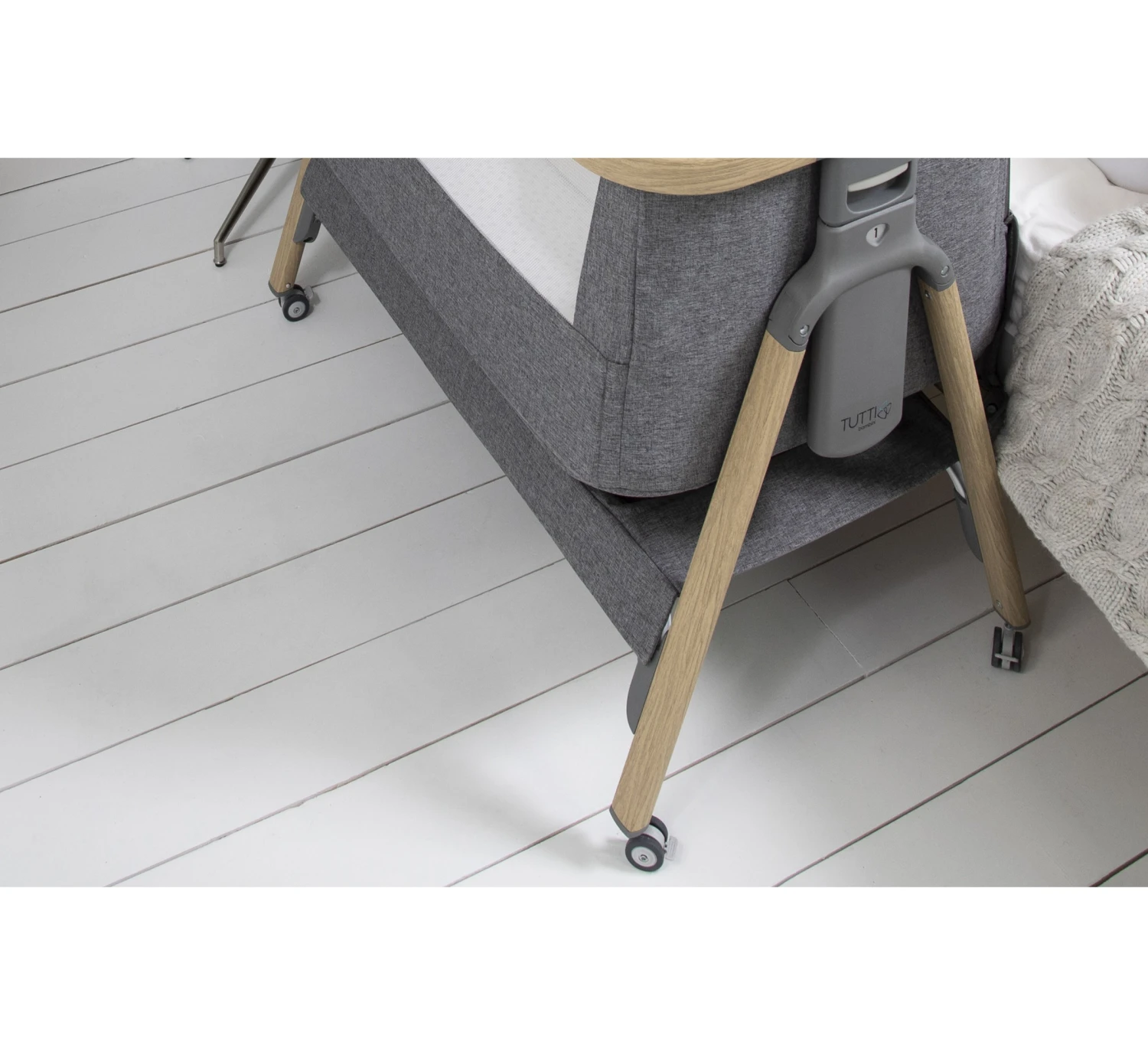 CoZee Wielen Voor Bedside Crib 4 CoZee Wielen Voor Bedside Crib - Afbeelding 2