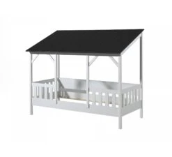 Huisbed Zwart Dak 90x200