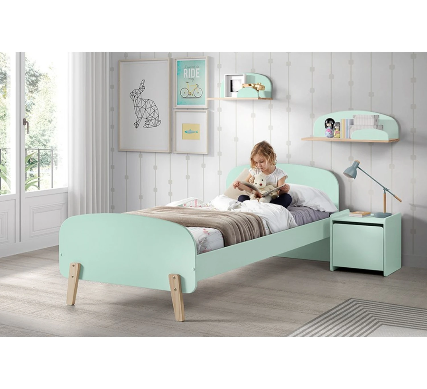 Kiddy Uitvalbeveiliging - Mint Green 4 Kiddy Uitvalbeveiliging - Mint Green - Afbeelding 2